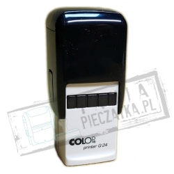 COLOP PRINTER Q24 kwadratowa pieczątka z gumką 24x24mm