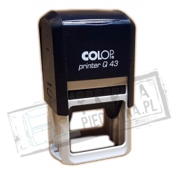 COLOP PRINTER Q43 kwadratowa pieczątka z gumką 43x43mm