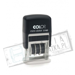 COLOP Mini datownik S160 z dowolnym napisem 25x5mm