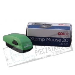 COLOP Mouse Stamp pieczątka kieszonkowa C20 38x14mm ZIELONY GREEN LINE